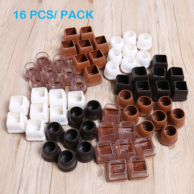 16 Pack Chair Leg Floor Protectors for Hardwood Floors Round